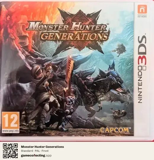 Monster Hunter Generations Nintendo 3DS, PAL box front