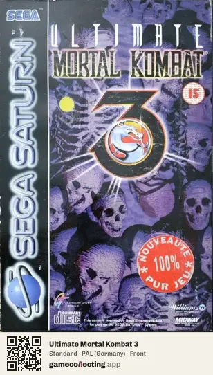 Ultimate Mortal Kombat 3 Sega Saturn, Germany box front