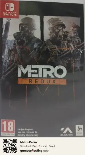 Metro Redux Nintendo Switch, France box front