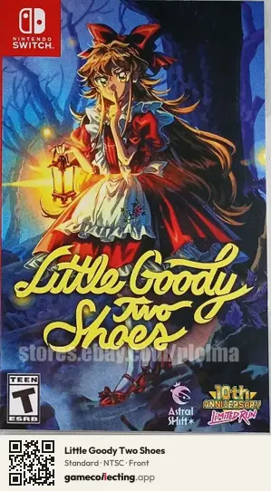 Little Goody Two Shoes Nintendo Switch, NTSC box front