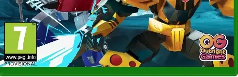 Transformers: EarthSpark: Expedition, the PEGI square on its front