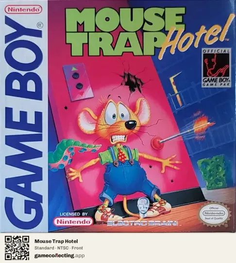 Mouse Trap Hotel Game Boy, NTSC box front