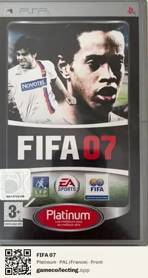 FIFA 07 PlayStation Portable, France box front