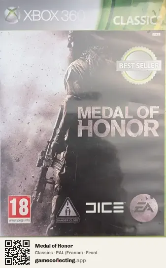 Medal of Honor Xbox 360, France box front