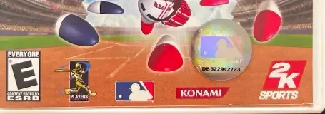 MLB Power Pros, the ESRB box on its front