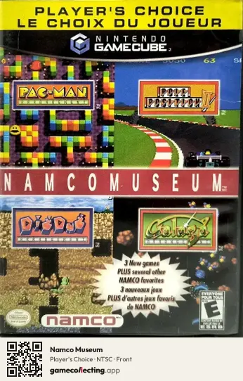 Namco Museum Nintendo GameCube, NTSC box front