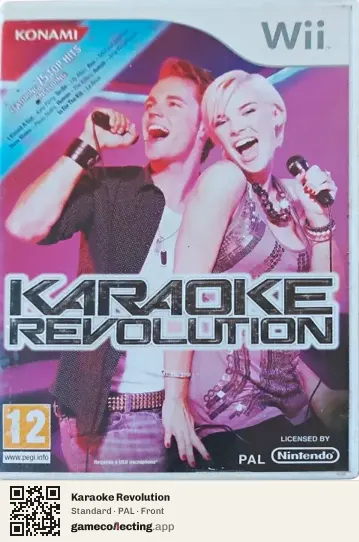 Karaoke Revolution Nintendo Wii, PAL box front