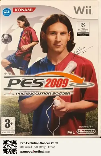 Pro Evolution Soccer 2009 Nintendo Wii, Italy box front