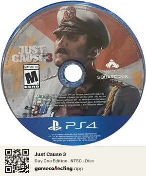Just Cause 3 PlayStation 4, NTSC disc