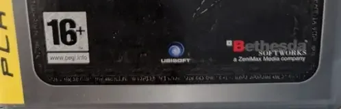 The Elder Scrolls IV: Oblivion, the PEGI square on its front