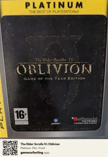 The Elder Scrolls IV: Oblivion PlayStation 3, PAL box front