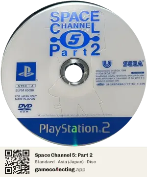Space Channel 5: Part 2 PlayStation 2, Asia disc