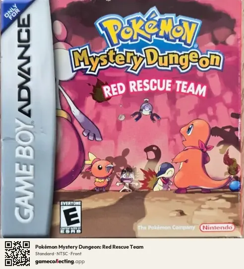 Pokémon Mystery Dungeon: Red Rescue Team Game Boy Advance, NTSC box front