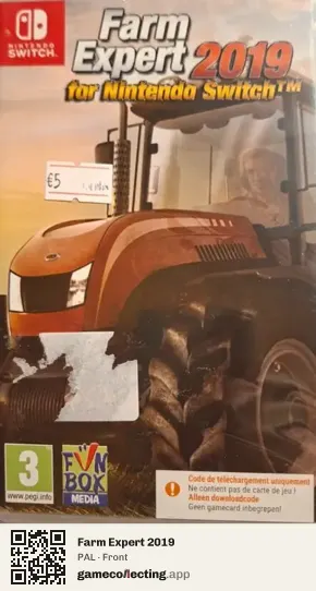 Farm Expert 2019 Nintendo Switch, PAL box front