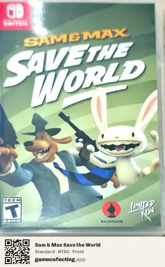 Sam & Max Save the World Nintendo Switch, NTSC box front