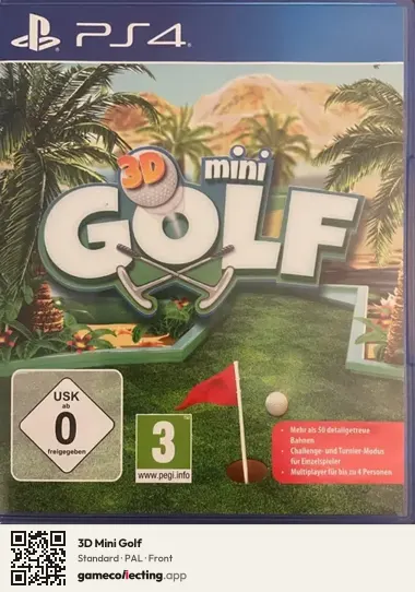 3D Mini Golf PlayStation 4, PAL box front
