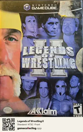 Legends of Wrestling II Nintendo GameCube, NTSC box front