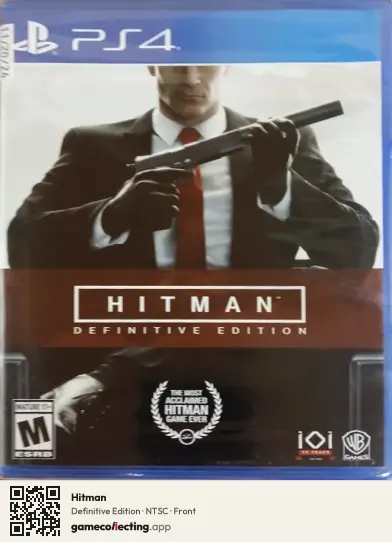 Hitman PlayStation 4, NTSC box front