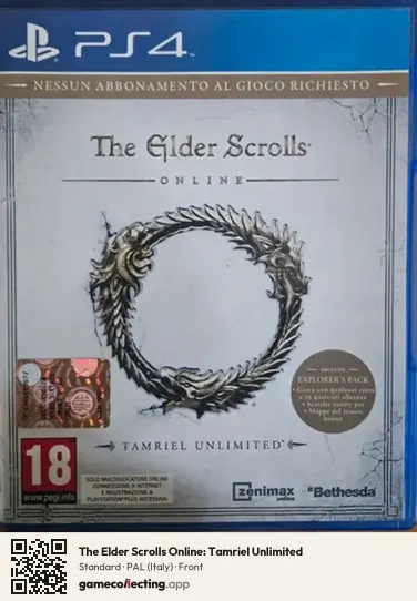 The Elder Scrolls Online: Tamriel Unlimited PlayStation 4, Italy box front