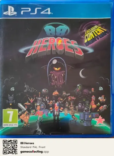 88 Heroes PlayStation 4, PAL box front