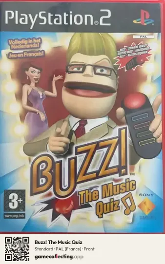 Buzz! The Music Quiz PlayStation 2, France box front