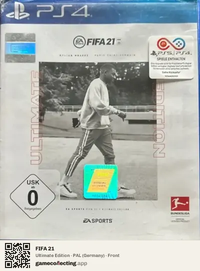 FIFA 21 PlayStation 4, Germany box front