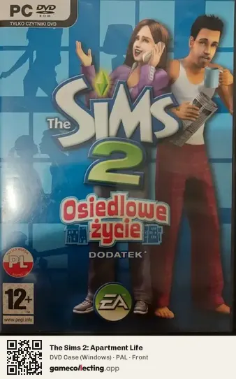 The Sims 2: Apartment Life Computer, PAL box front