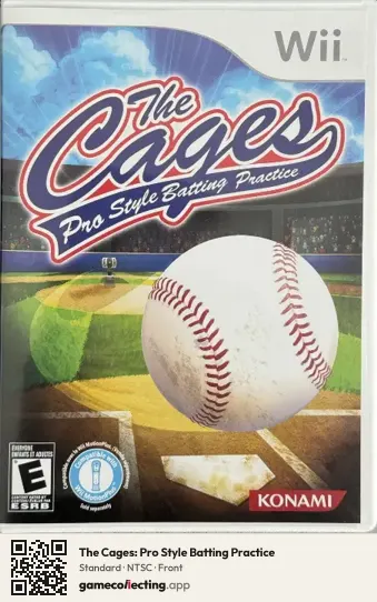 The Cages: Pro Style Batting Practice Nintendo Wii, NTSC box front