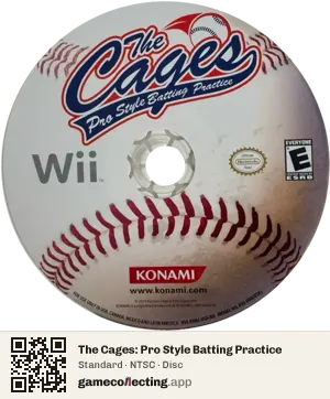 The Cages: Pro Style Batting Practice Nintendo Wii, NTSC disc