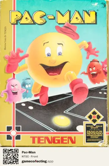 Pac-Man Nintendo Entertainment System, NTSC box front