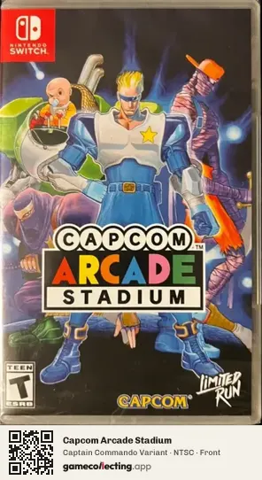 Capcom Arcade Stadium Nintendo Switch, NTSC box front