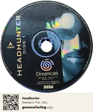 Headhunter Sega Dreamcast, PAL disc