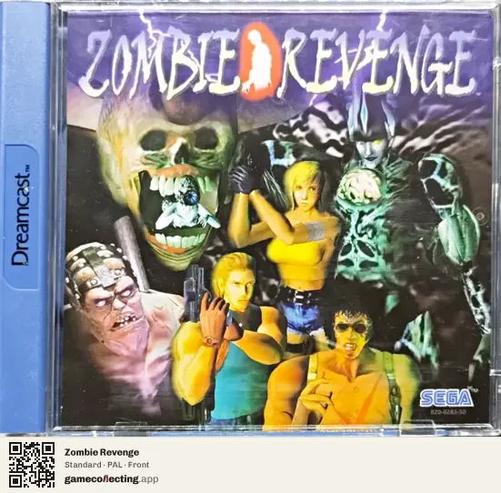 Zombie Revenge Sega Dreamcast, PAL box front