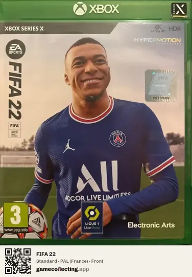 FIFA 22 Xbox Series X, France box front