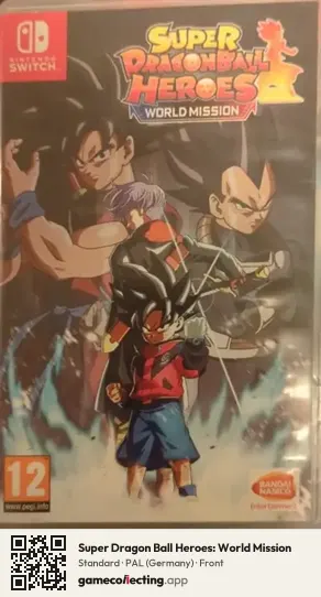 Super Dragon Ball Heroes: World Mission Nintendo Switch, Germany box front