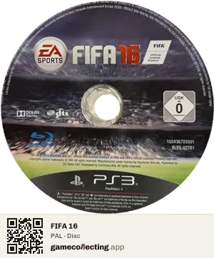 FIFA 16 PlayStation 3, PAL disc