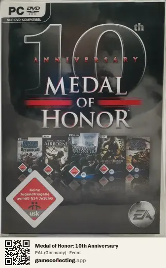 Medal of Honor: 10th Anniversary Computer, Germany box front