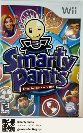 Smarty Pants Nintendo Wii, NTSC box front