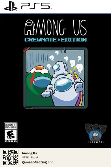 Among Us PlayStation 5, NTSC box front
