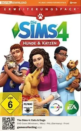 The Sims 4: Cats & Dogs Computer, Germany box front