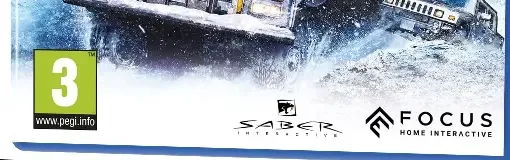 SnowRunner, the PEGI square on its front
