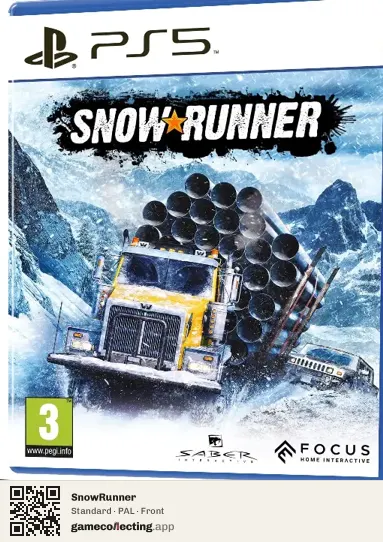 SnowRunner PlayStation 5, PAL box front