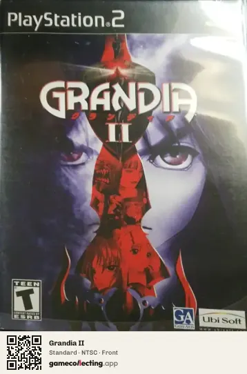 Grandia II PlayStation 2, NTSC box front