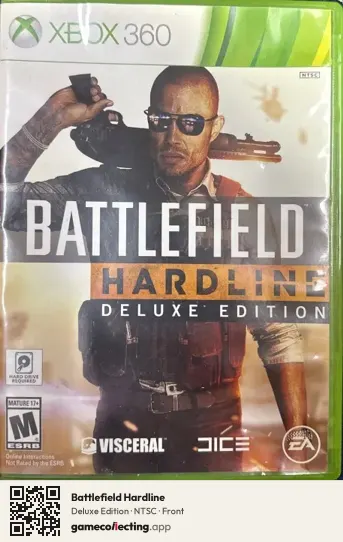 Battlefield Hardline Xbox 360, NTSC box front