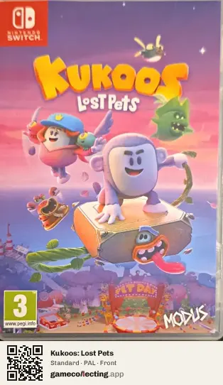 Kukoos: Lost Pets Nintendo Switch, PAL box front