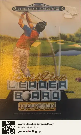 World Class Leaderboard Golf Sega Mega Drive / Genesis, PAL box front