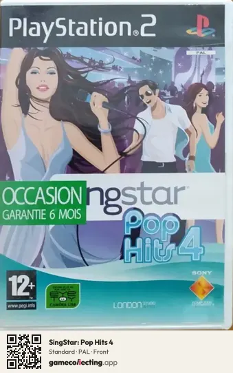 SingStar: Pop Hits 4 PlayStation 2, PAL box front