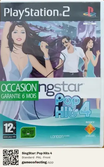 SingStar: Pop Hits 4 PlayStation 2, PAL box front