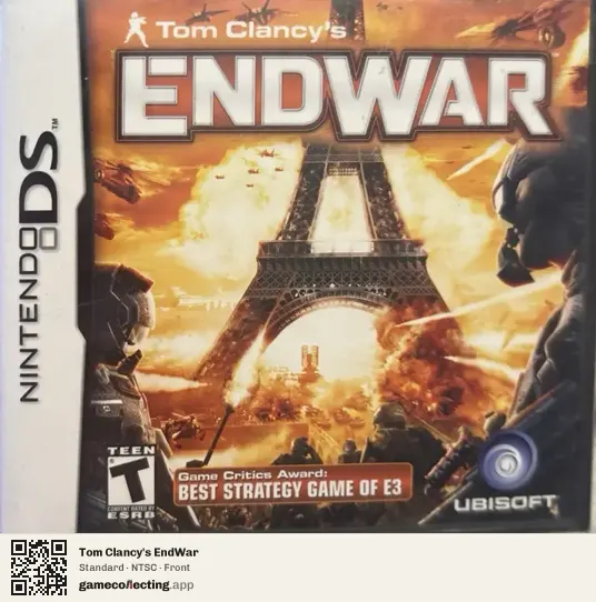 Tom Clancy's EndWar Nintendo DS, NTSC box front