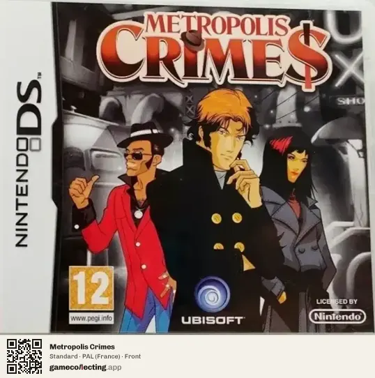 Metropolis Crimes Nintendo DS, France box front